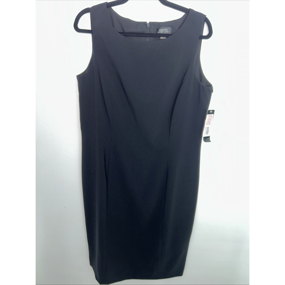 Women's Tahari Arthur S. Levine Black Dress - Size 12, Chic Design